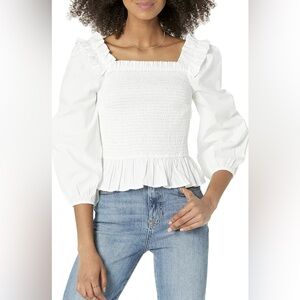 The Drop Marisol Ruffled Top